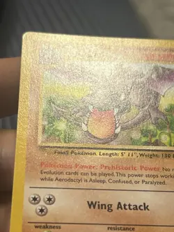 Aerodactyl 16/62 Pokemon Fossil Unlimited Rare WOTC Card TCG Non Holo - Image 2