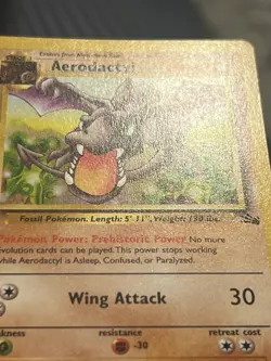 Aerodactyl 16/62 Pokemon Fossil Unlimited Rare WOTC Card TCG Non Holo - Image 3