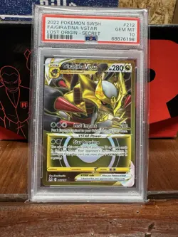2022 POKEMON SWORD & SHIELD LOST ORIGIN SECRET FULL ART/GIRATINA VSTAR PSA 10 - Image 1