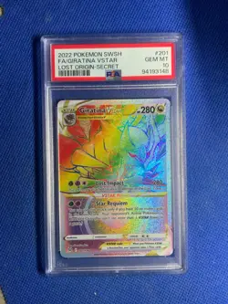 2022 POKEMON SWORD & SHIELD LOST ORIGIN SECRET FULL ART/GIRATINA VSTAR PSA 10 - Image 1