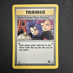 Pokemon TCG Here Comes Team Rocket! 15/82 Team Rocket 1999-2000 WOTC Holo LP - Image 1