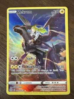 Pokemon Zekrom TG05/TG30 Swsh09: Brilliant Stars Trainer Gallery Ultra Rare Holo - Image 1