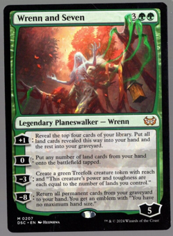 Wrenn and Seven 0207 Non Foil Mythic Duskmourn MTG Near Mint - Image 1