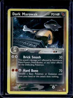 2004 Pokemon EX Team Rocket Returns Dark Marowak Reverse Holo #7/109 - Image 1