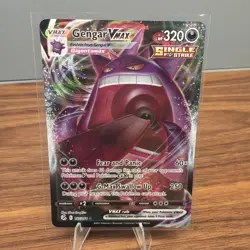 Pokemon TCG Gengar VMAX 157/264 Fusion Strike Ultra Rare Full Art Holo Card - Image 1
