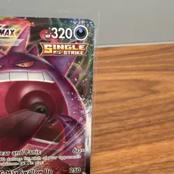 Pokemon TCG Gengar VMAX 157/264 Fusion Strike Ultra Rare Full Art Holo Card - Image 5