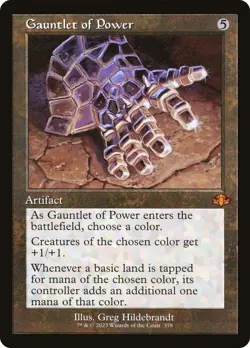 Gauntlet of Power (Retro) [Dominaria Remastered] Foil Near Mint - Image 1