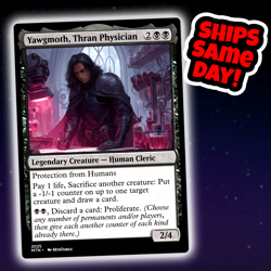 Yawgmoth Thran Physician - Custom Art Magic: The Gathering Playtest Card - Image 1