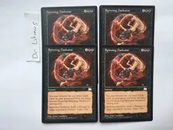 4x Spinning Darkness Weatherlight MTG Great Condition - Image 1