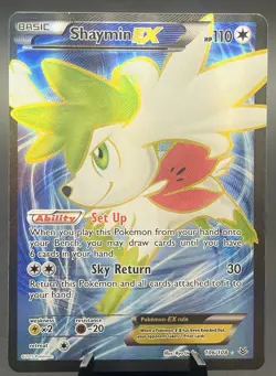 Shaymin EX 106/108 XY Roaring Skies Ultra Rare Full Art Pokemon TCG NM - Image 1
