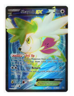 Shaymin EX Full Art 106/108 Ultra Rare Holo XY - Roaring Skies Pokemon TCG - Image 1