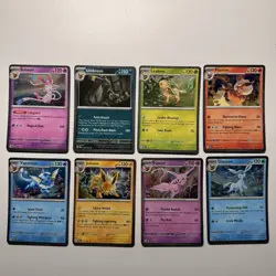 Pokemon TCG Prismatic Evolutions Costco Mini Tin Cosmos Promo Cards Set Of 8 NM - Image 1