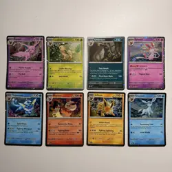 Pokemon TCG Prismatic Evolutions Costco Mini Tin Cosmos Promo Cards Set Of 8 NM - Image 1