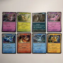 Pokemon TCG Prismatic Evolutions Costco Mini Tin Cosmos Promo Cards Set Of 8 NM - Image 1
