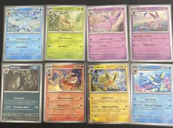 Pokemon TCG Prismatic Evolutions Costco Mini Tin Cosmos Promo Cards Set Of 8 - Image 1