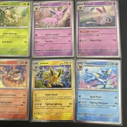 Pokemon TCG Prismatic Evolutions Costco Mini Tin Cosmos Promo Cards Set Of 8 - Image 3