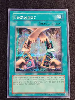 Exchange Yu-Gi-Oh EDS-001 Secret Rare Holo Foil Promo Card Lightly Played LP - Image 1