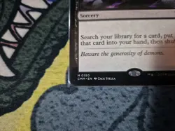 MTG Demonic Tutor Commander Masters 0150 Regular Mythic - Image 4