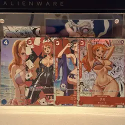 One Piece Waifu Anime Girl Custom Holographic Art Card Lot - Image 1