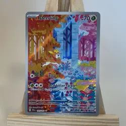 Pokemon Deerling TCG Full Art Holo Card 165/162 Temporal Forces Illustration - Image 1