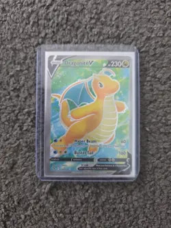 Pokemon TCG Dragonite V (Full Art) Pokemon GO 076/078 Holo Ultra Rare - Image 1