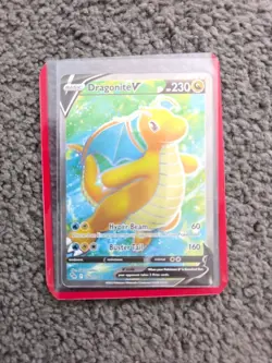 Pokemon TCG Dragonite V (Full Art) Pokemon Go 076/078 Holo Ultra Rare - Image 1