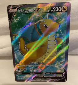 Dragonite V 076/078 Pokemon Go Ultra Rare NEAR MINT Full Art Holo Card - Image 2