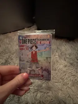 SEALED One Piece Monkey D. Luffy US Voyage College Basketball Promo Card - Image 1