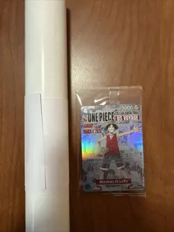 One Piece Monkey.D.Luffy US Voyage College Basketball Card and Poster - SEALED - Image 1