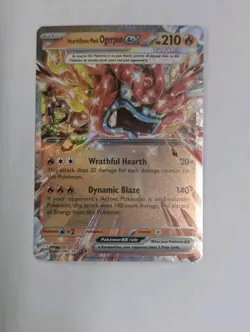 Hearthflame Mask Ogerpon ex 040/167 Double Rare Twilight Masquerade Pokemon - NM - Image 1