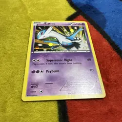 Pokemon XY Black Star Promo Cosmo Holo Latios XY65 P/LP - Image 2