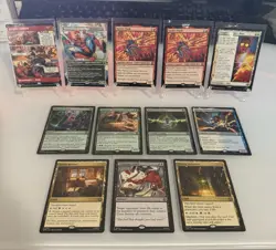 Magic the gathering Spider-Man Rare Cards Lot Of 12 Cards. Borderless And More - Image 1