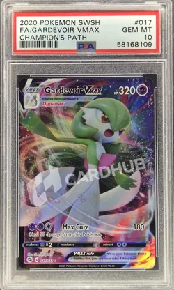 CARTA POKEMON GARDEVOIR VMAX CHAMPION'S PATH 017/073 ENG PSA 10 TCG CARD - Image 1