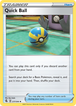 Quick Ball 237/264 Uncommon | Fusion Strike | Pokemon Card - Image 1