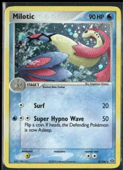 Milotic 8/106 Holo EX Emerald Pokemon English Card (MP) - Image 1