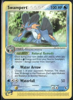 Swampert 23/109 EX Ruby & Sapphire Pokemon English Card (MP) - Image 1