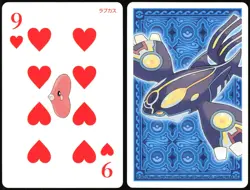 LUVDISC NO. 370 9 OF HEARTS OMEGA SAPPHIRE POKER CARD POKEMON JAPANESE 2015 - Image 1