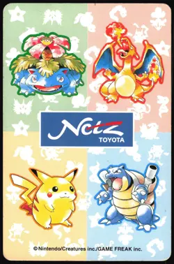 NINETALES NO. 038 KING OF CLUBS NETZ TOYOTA POKER CARD POKEMON JAPANESE 1996 - Image 3