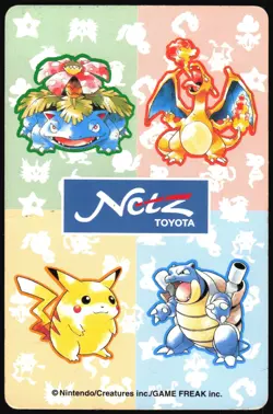 DITTO NO. 132 10 OF DIAMONDS NETZ TOYOTA POKER CARD POKEMON JAPANESE 1996 - Image 3