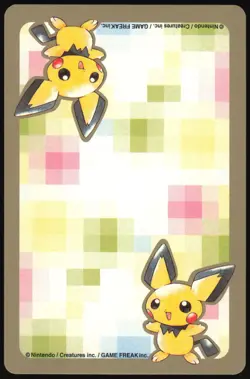 WOOPER NO. 194 6 OF SPADES GOLD POKEMON POKER CARD JAPANESE 1999 - Image 3