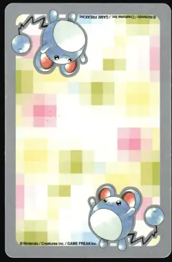 MARILL NO. 183 ACE OF SPADES POKEMON SILVER POKER CARD JAPANESE 1999 - Image 3