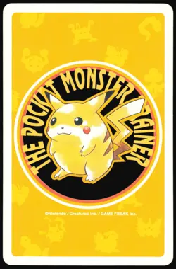 ABRA NO. 063 8 OF SPADES YELLOW POCKET MONSTER POKER CARD POKEMON JAPANESE 1996 - Image 3