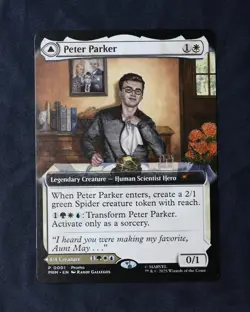 Peter Parker Amazing Spider-Man Disney Exclusive Promo MTG Marvel P0001 - Image 2