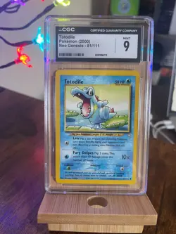 Pokemon TCG Totodile 81/111 Neo Genesis (2000) CGC MINT 9 - Image 1