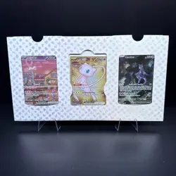 Pokemon TCG 151 UPC Promo Set Mew 053, Mewtwo 052, Metal Mew 205 New Sealed - Image 1