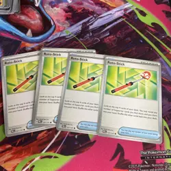 Pokemon TCG Prismatic Evolutions Roto-Stick 127/131 Common Regular x4 Playset - Image 1