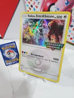 Raikou Entei Suicune - LP Jumbo Holo Promo - 2018 Pokemon TCG - Image 1