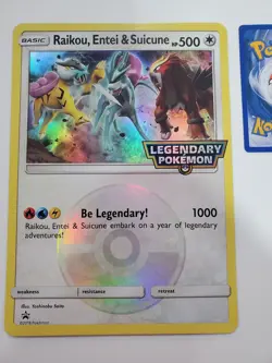 Raikou Entei Suicune - LP Jumbo Holo Promo - 2018 Pokemon TCG - Image 2