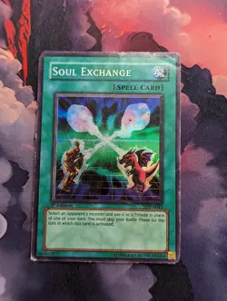 Yugioh! Soul Exchange SDY-A041 Super Rare - 1st Ed - DAMAGED - Image 1