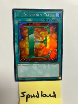 E - Emergency Call (Silver) Ultra Rare BLC1-EN032 NM 1st Ed Yu-Gi-Oh! - Image 1